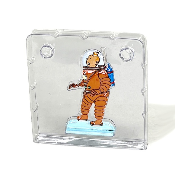 Adventures of Tintin "Explorers on the Moon" Metal Relief Figure - Picture 3 of 8